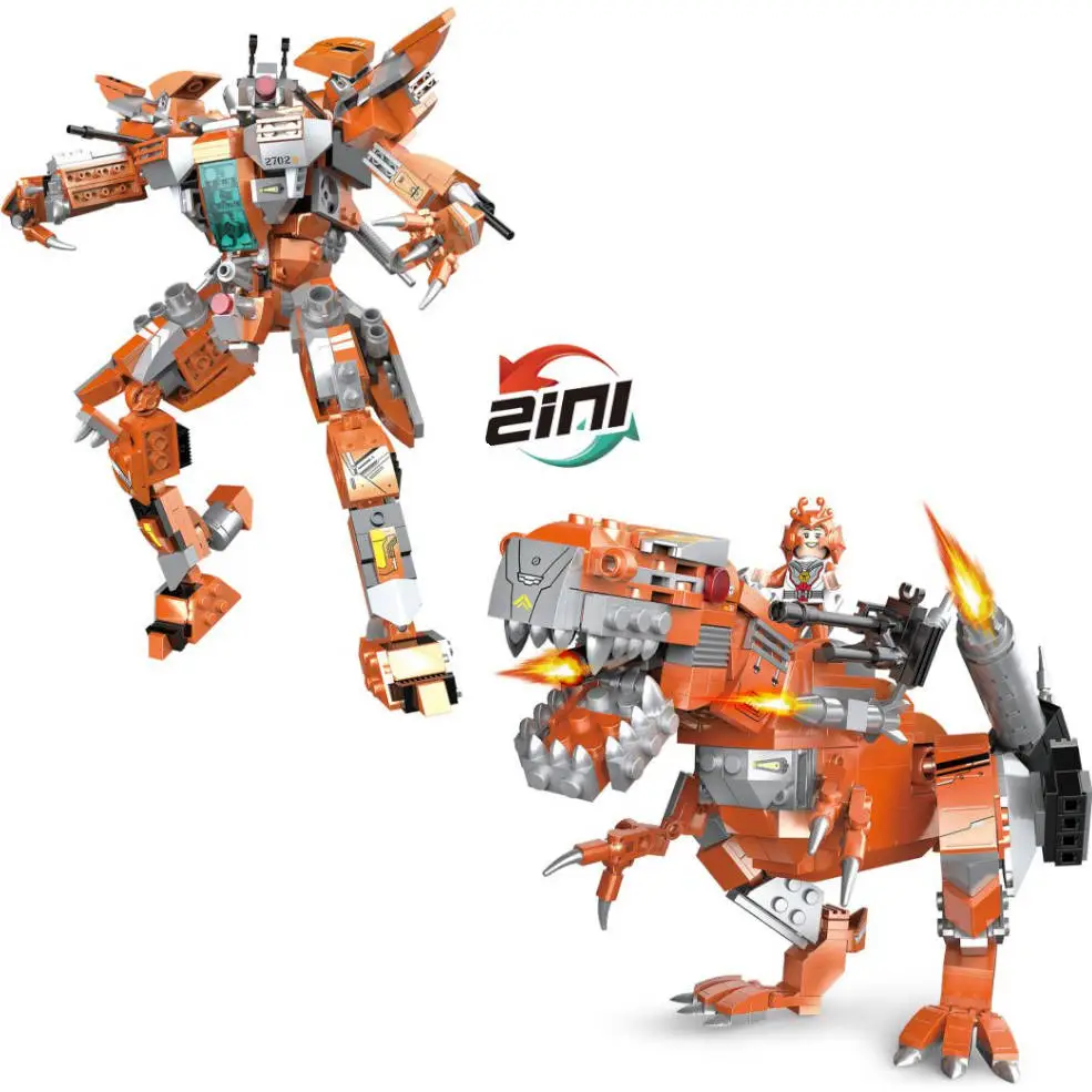 BOQUES COGO MECHA DINO TIRANOSAURIO 545 PZ