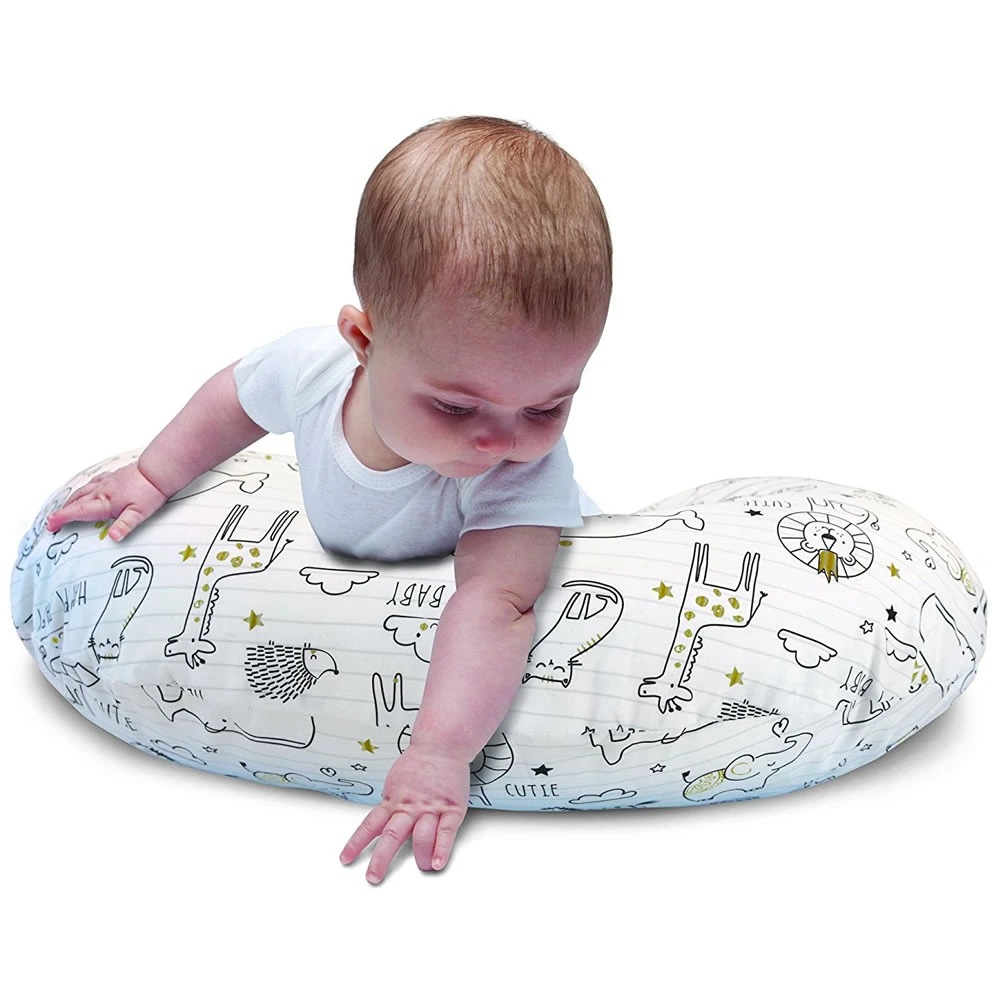 ALMOHADA LACTANCIA NEGRO/DORADO