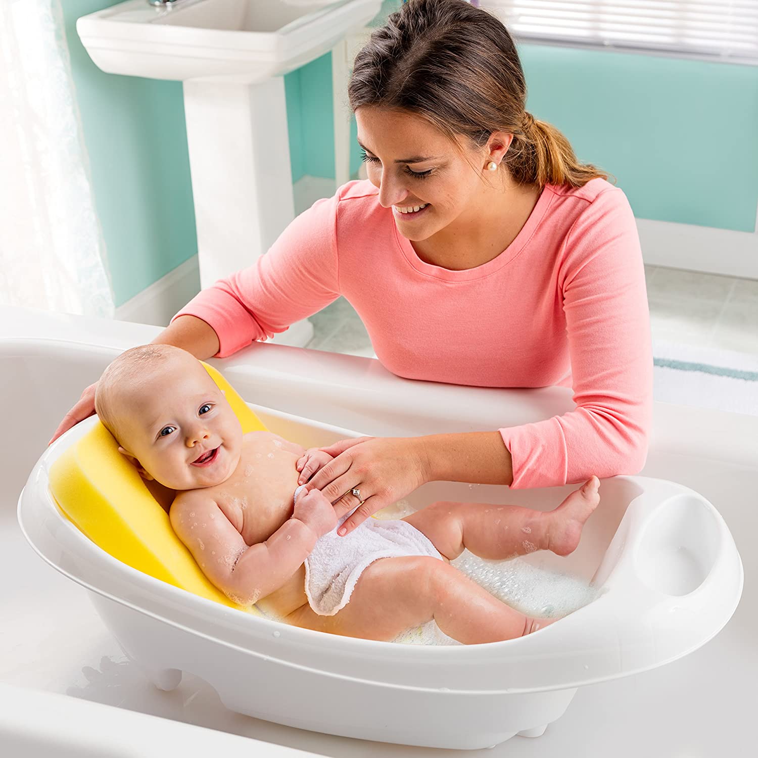 ESPONGA DE BAÑO P/BEBE AMARILLA