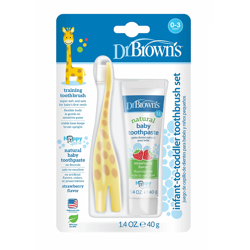 COMBO CEPILLO DE DIENTES Y PASTA JIRAFA