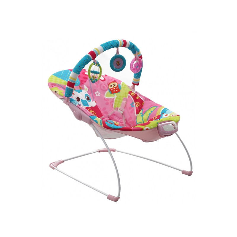 SILLA MECEDORA DE BEBES ROSADA