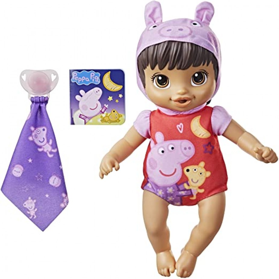 BABY ALIVE MUÑECA PIJAMA PEPPA PIG CASTAÑA