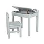 ESCRITORIO Y SILLA PARA NIÑOS GRIS